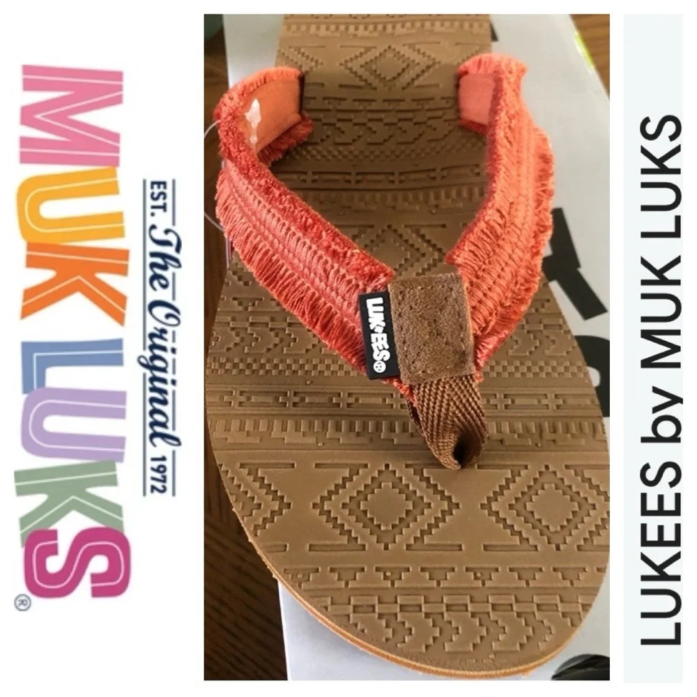 Sunset Orange Flip-Flops